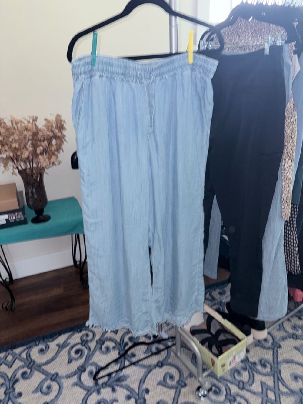 APR Light Blue Drawstring Waist Pants